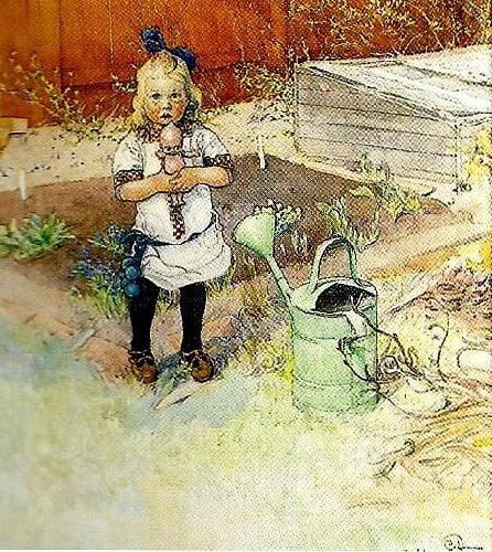 Carl Larsson den underliga dockan France oil painting art
